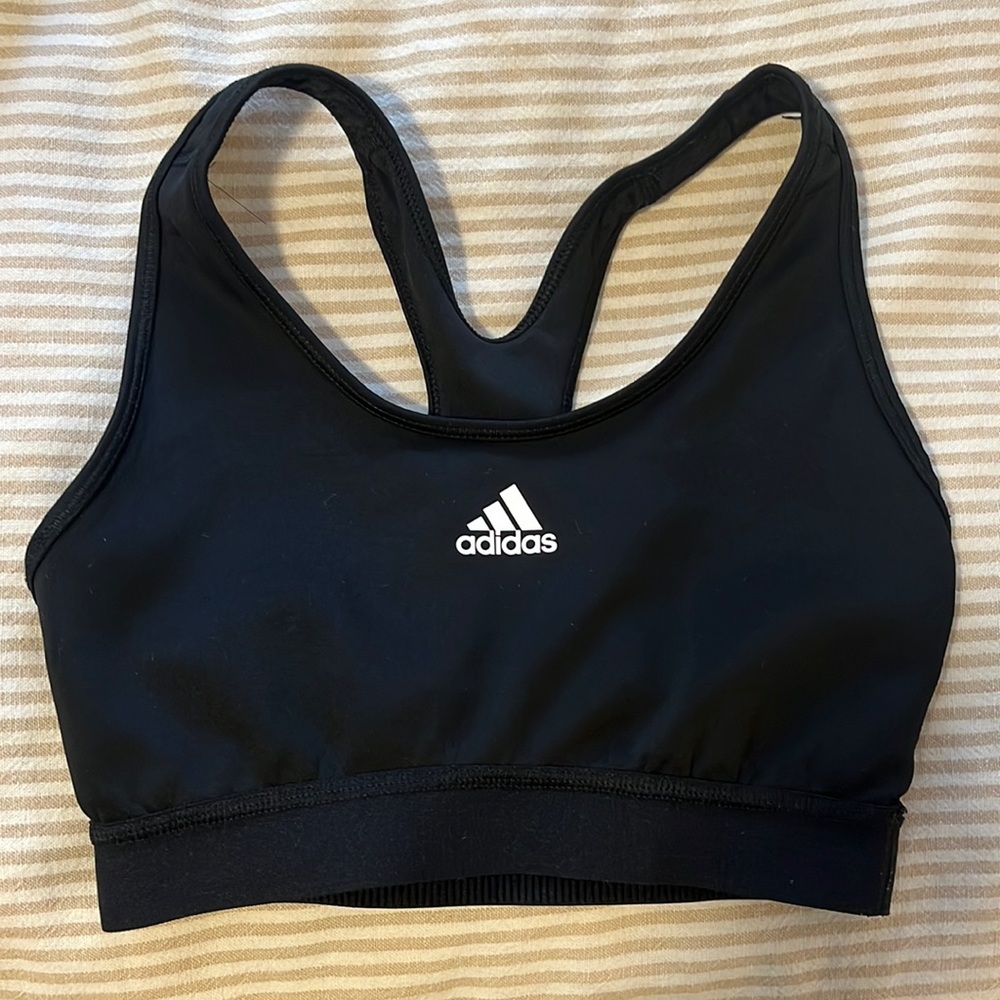 Black Adidas sports bra